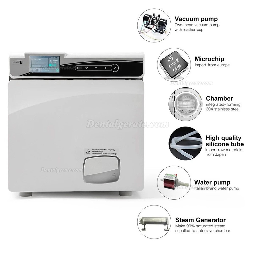 Fomos Linea 17L/22L Dental Autoklav Sterilisation Klasse B mit integriertem Drucker und Trockenfunktion